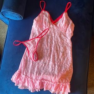 NWOT Victoria Secret Lace Lingerie and Thong